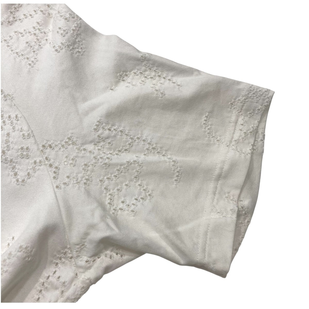 Eyelet Jersey Jacquard Top半袖カットソーMM25SS-JS-071