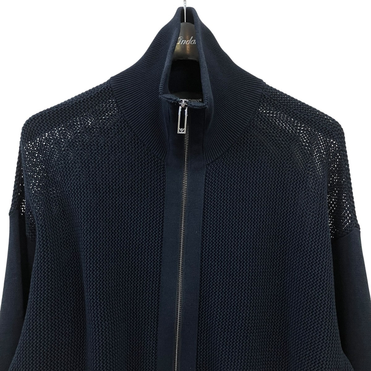 EMPORIO ARMANI メッシュニットブルゾン3D1MXS 1MQCZ 古着・中古-3枚目のアイテム画像