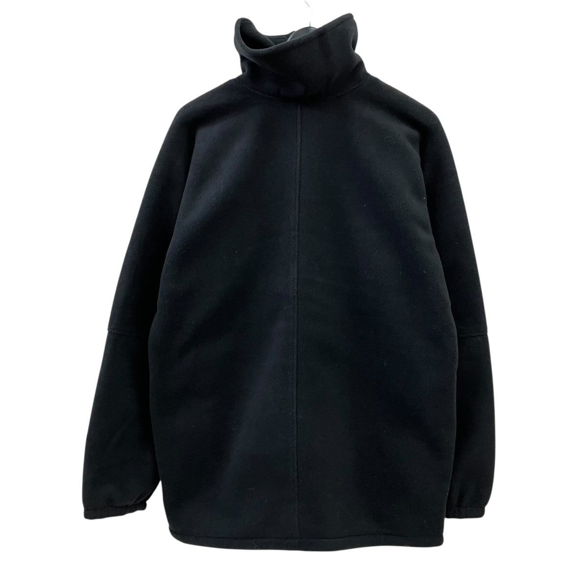 recycled polyester fleece cycling jacket blackフリースハーフジップジャケット