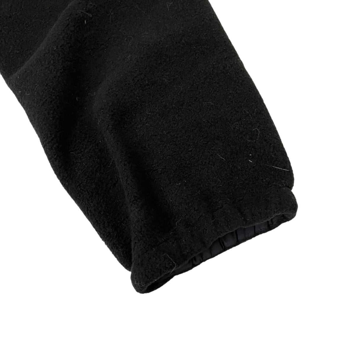 recycled polyester fleece cycling jacket blackフリースハーフジップジャケット