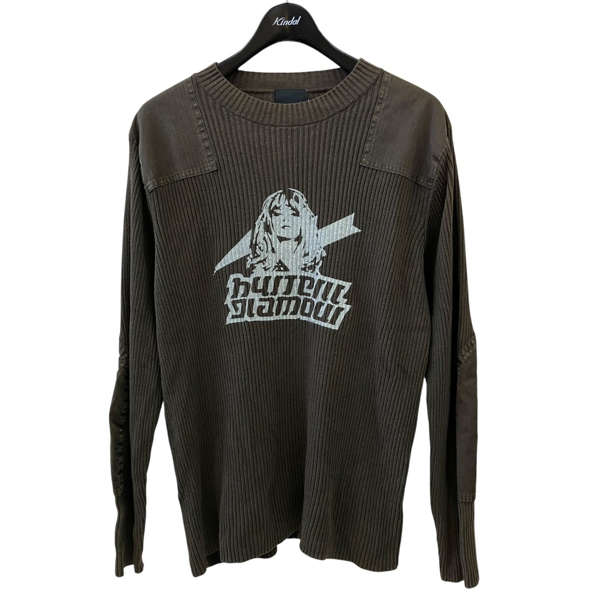 Hysteric Glamour ミリタリープルオーバーニット02201NS02 古着・中古-1枚目のアイテム画像