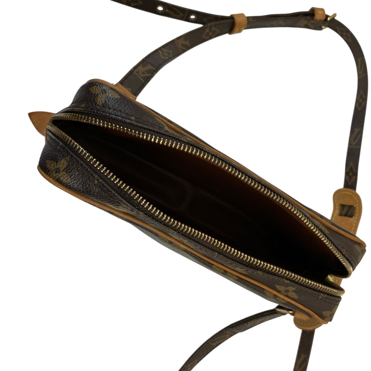 LOUIS VUITTON マルリーバンドリエールモノグラムショルダーポーチM51828 古着・中古-7枚目のアイテム画像