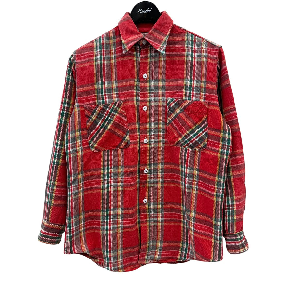 BIG MAC 70S vintageチェック長袖シャツ 古着・中古-1枚目のアイテム画像