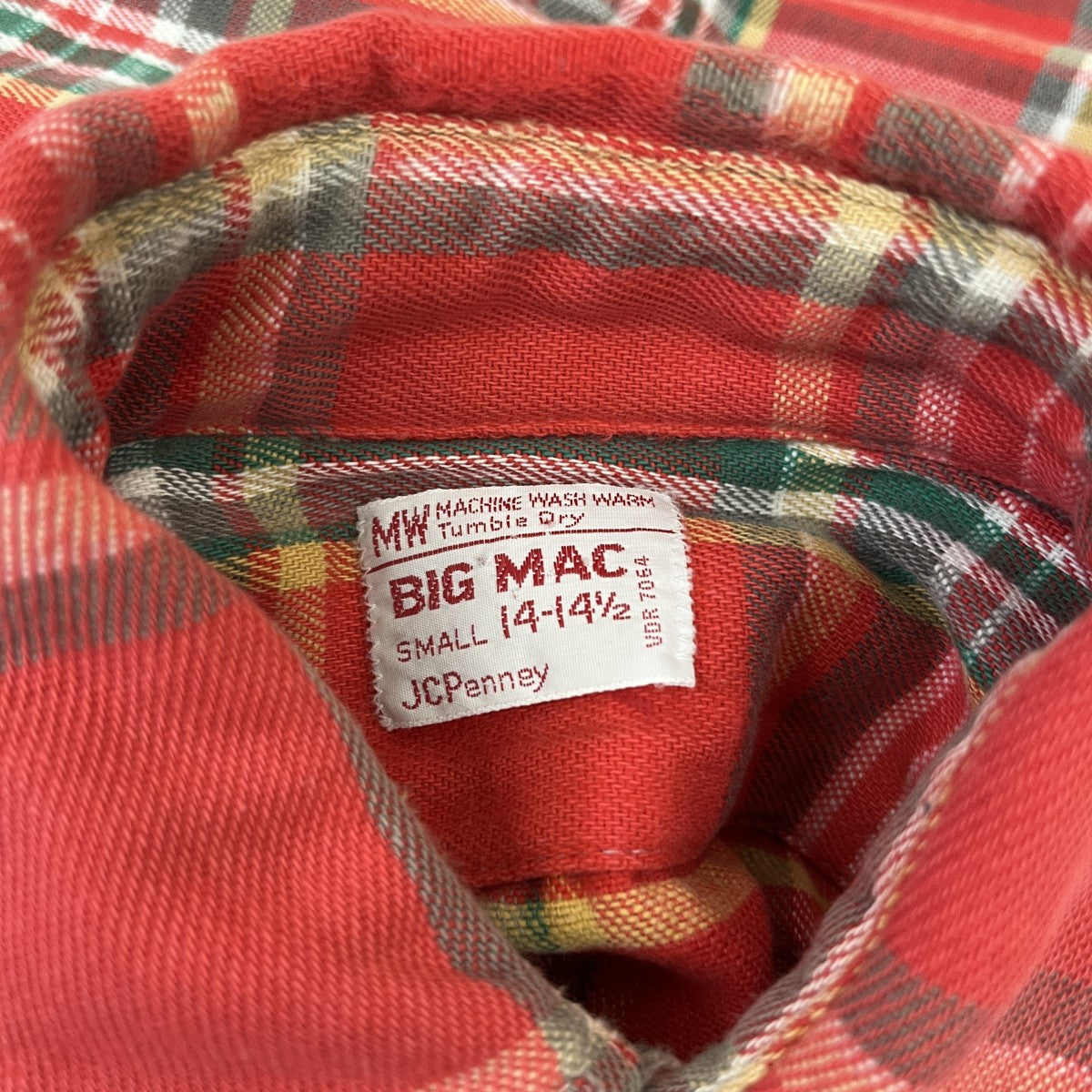 BIG MAC 70S vintageチェック長袖シャツ 古着・中古-6枚目のアイテム画像