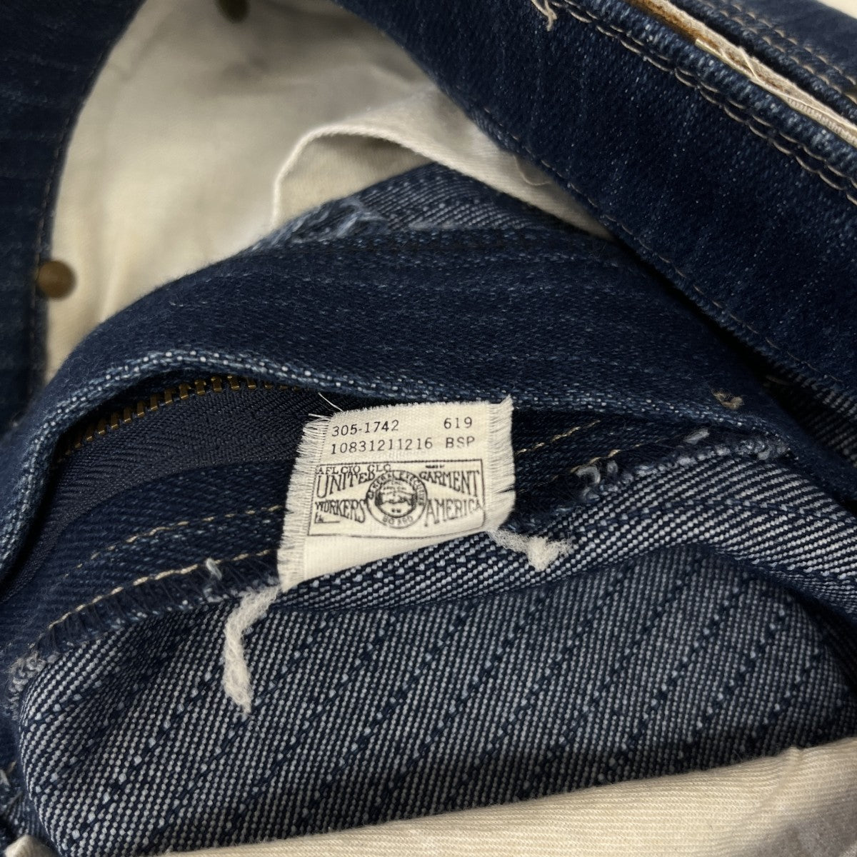 LEE 90S vintageストライプデニムパンツ305-1742 古着・中古-5枚目のアイテム画像