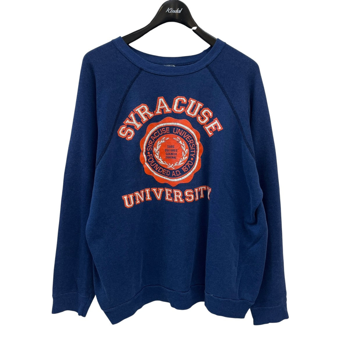 TULTEX 80’s~90’s vintage SYRACUSE UNIVERSITYクルーネックスウェット 古着・中古-1枚目のアイテム画像