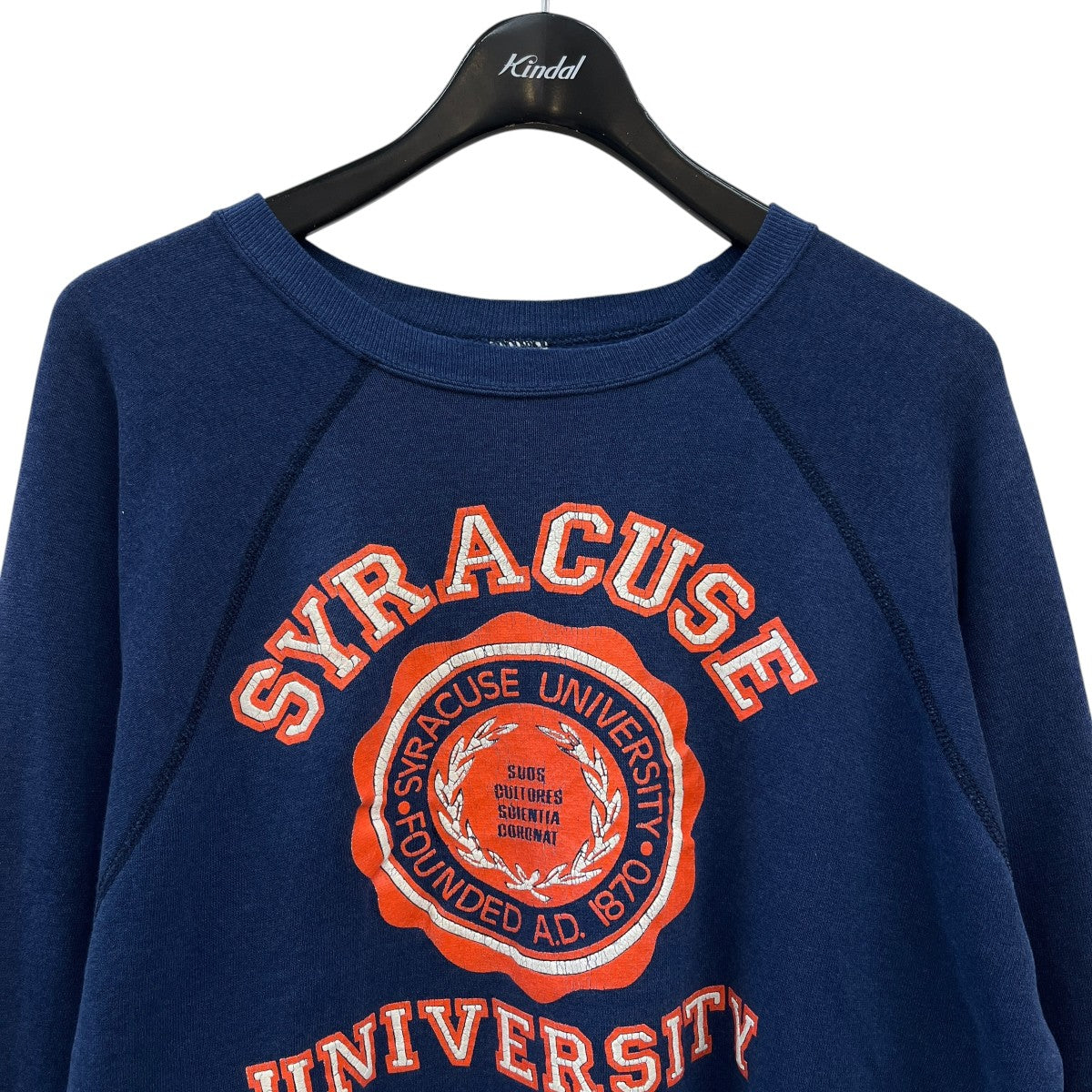 TULTEX 80’s~90’s vintage SYRACUSE UNIVERSITYクルーネックスウェット 古着・中古-3枚目のアイテム画像