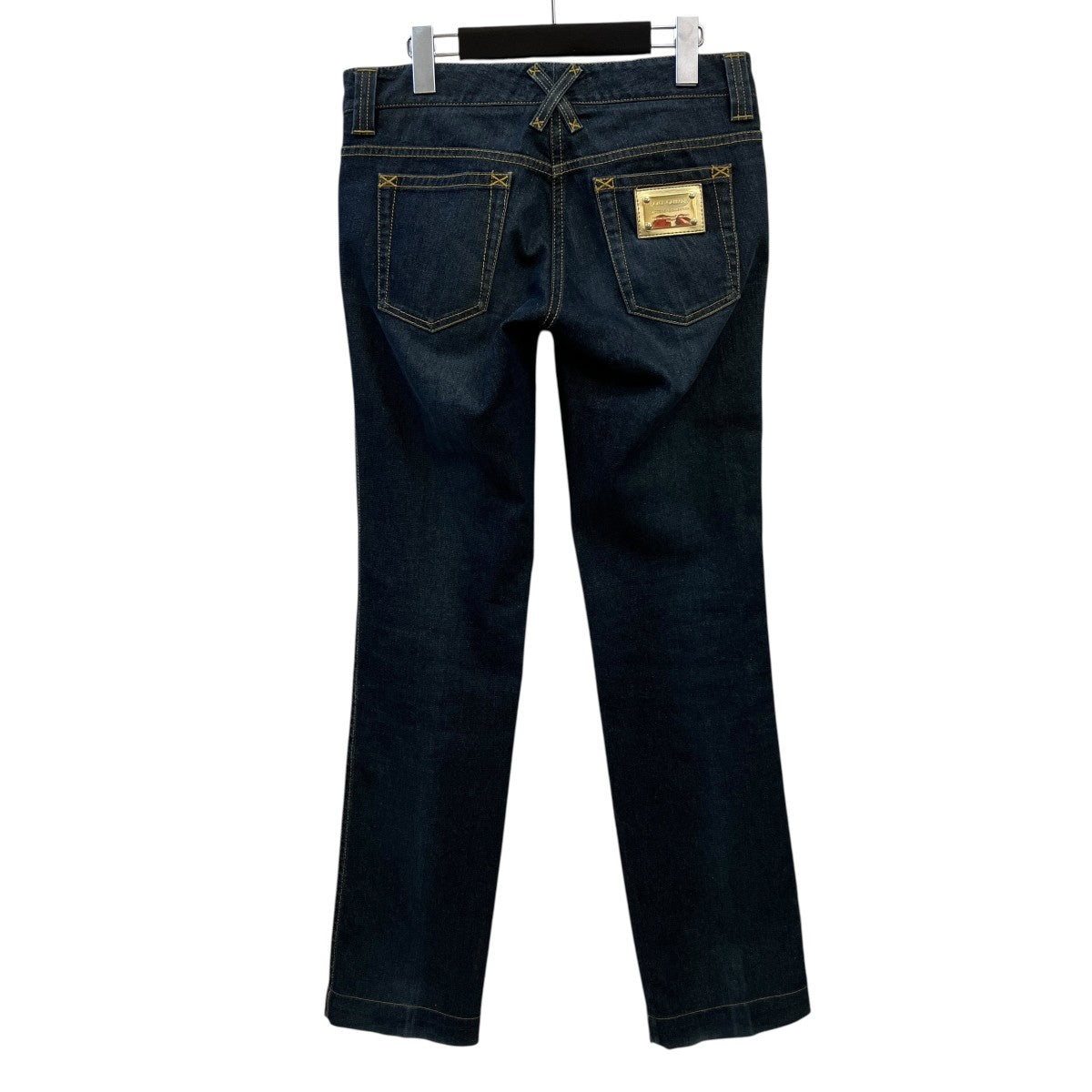 DOLCE ＆ GABBANA ゴールドラメデニムパンツ 古着・中古-2枚目のアイテム画像