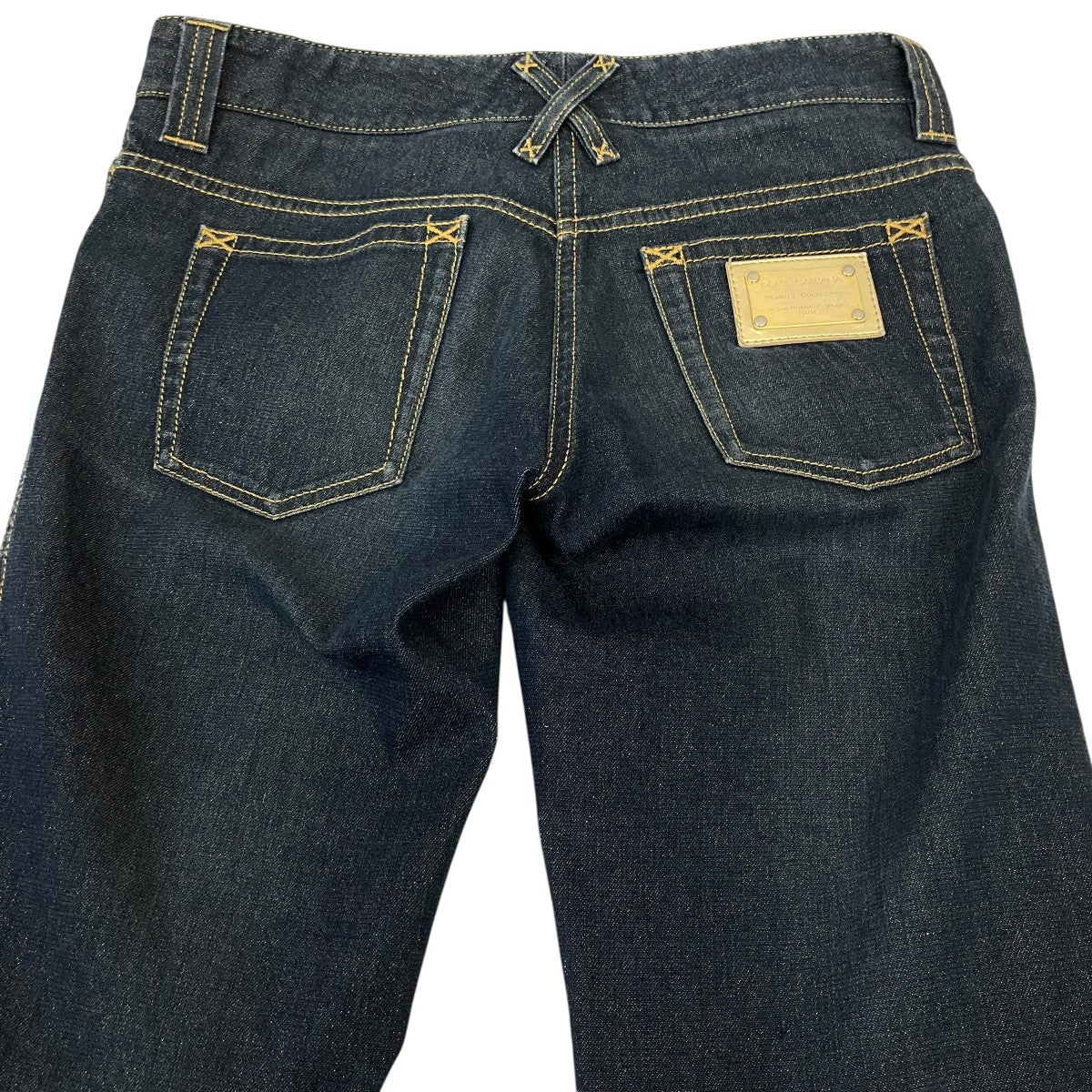 DOLCE ＆ GABBANA ゴールドラメデニムパンツ 古着・中古-4枚目のアイテム画像