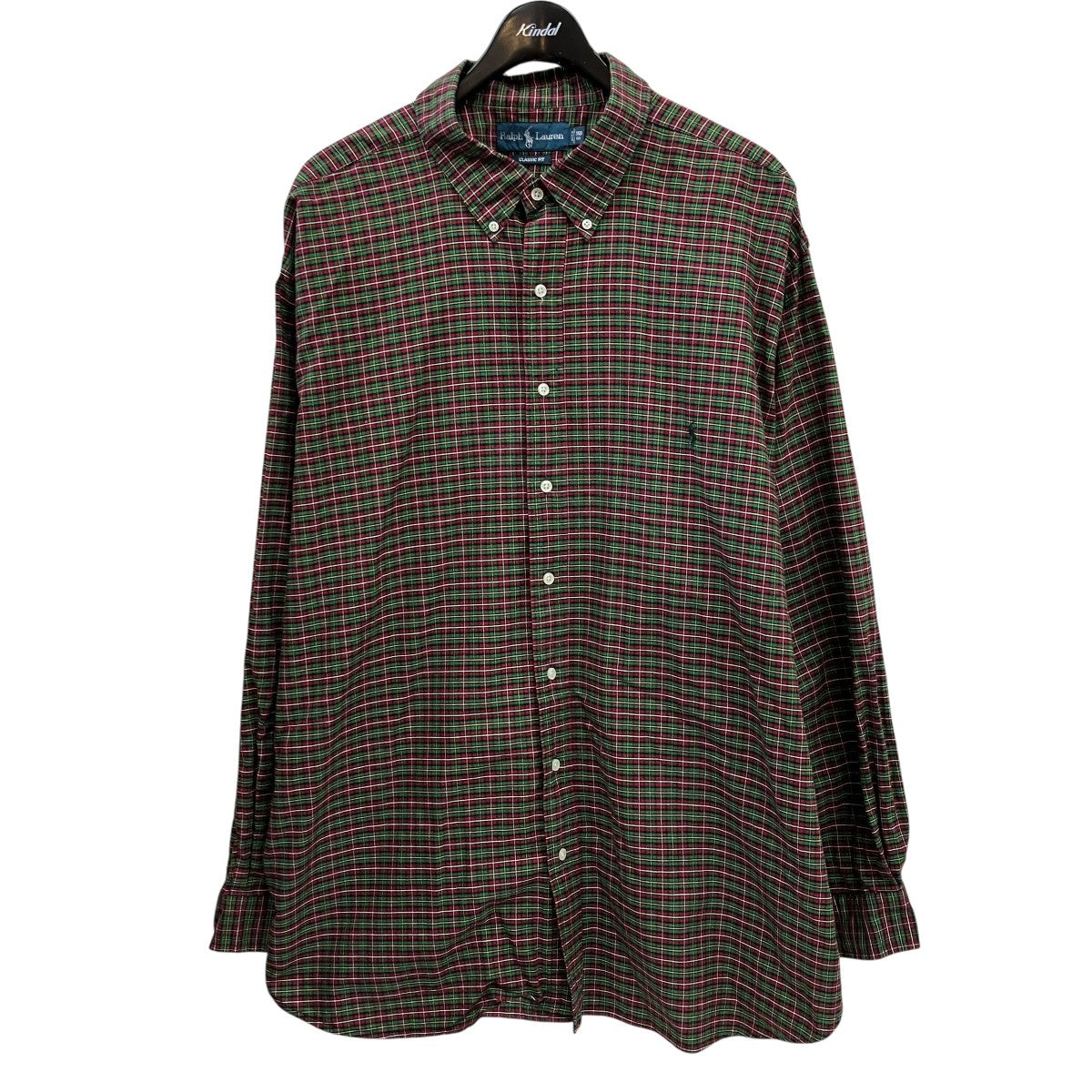 RALPH LAUREN チェックボタンダウンシャツ 古着・中古-1枚目のアイテム画像