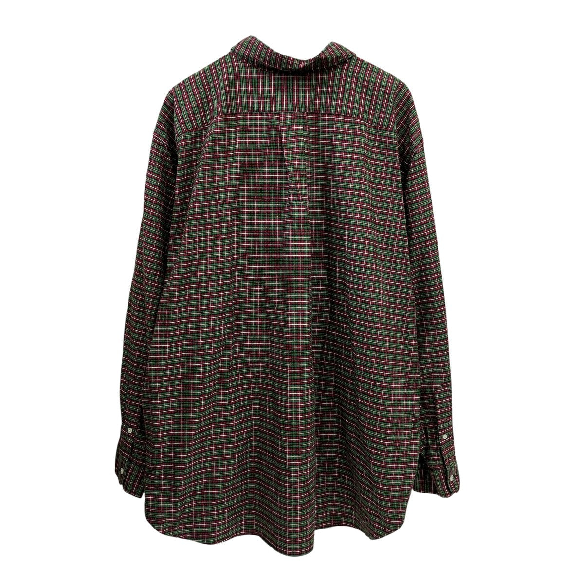 RALPH LAUREN チェックボタンダウンシャツ 古着・中古-2枚目のアイテム画像