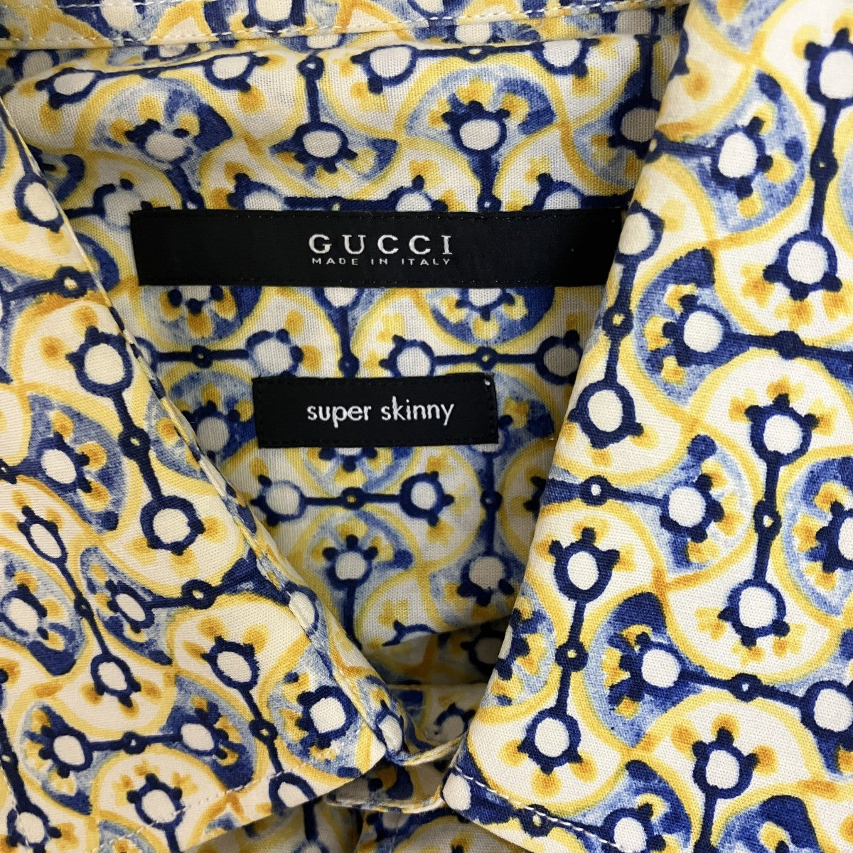 タグ付き GUCCI ジャガードタンクトップ L イエロー タグ付き GUCCI ジャガードタンクトップ L イエロー GUCCI(グッチ
