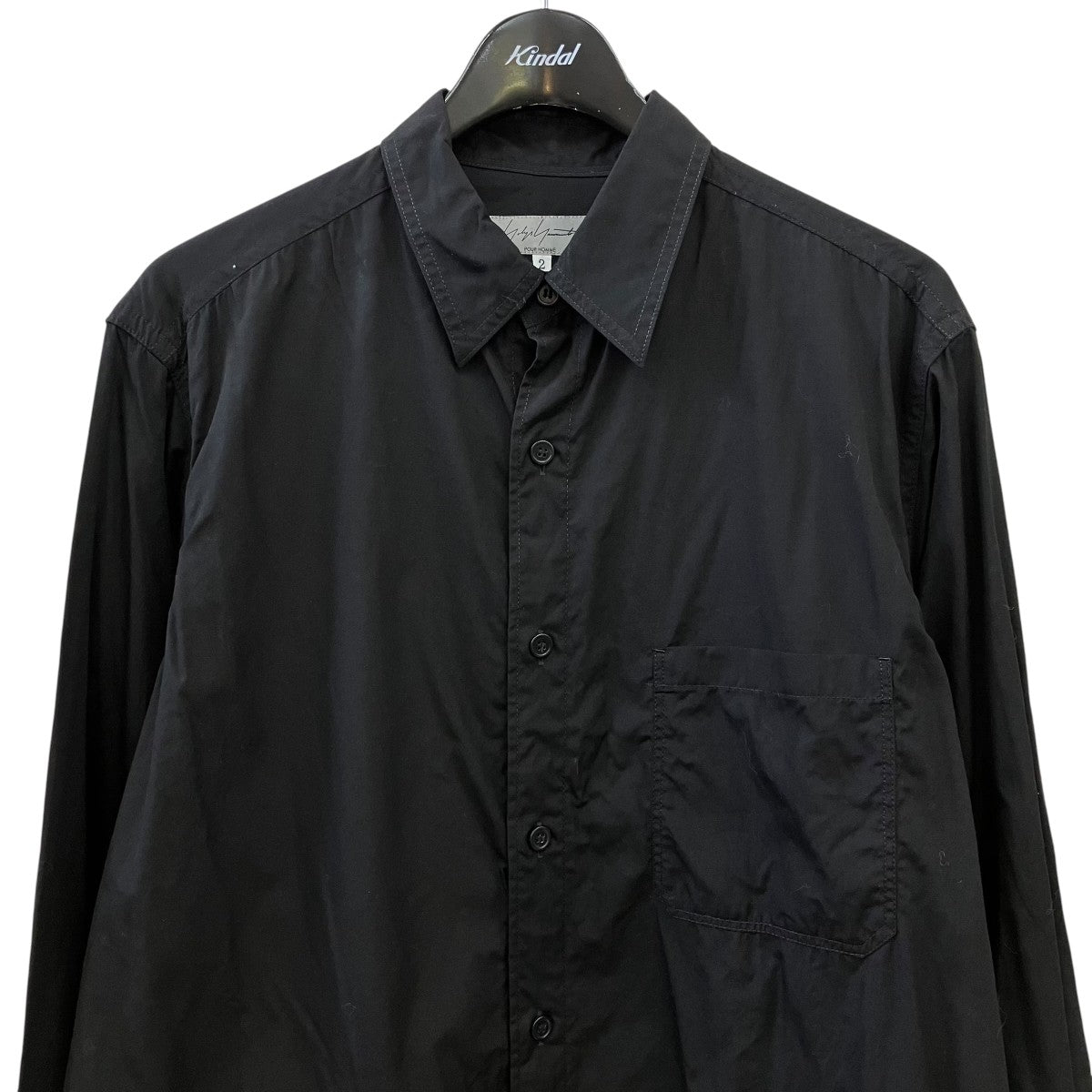YOHJI YAMAMOTO 定番BIG環縫いブロードシャツHX-B01-001 古着・中古-3枚目のアイテム画像