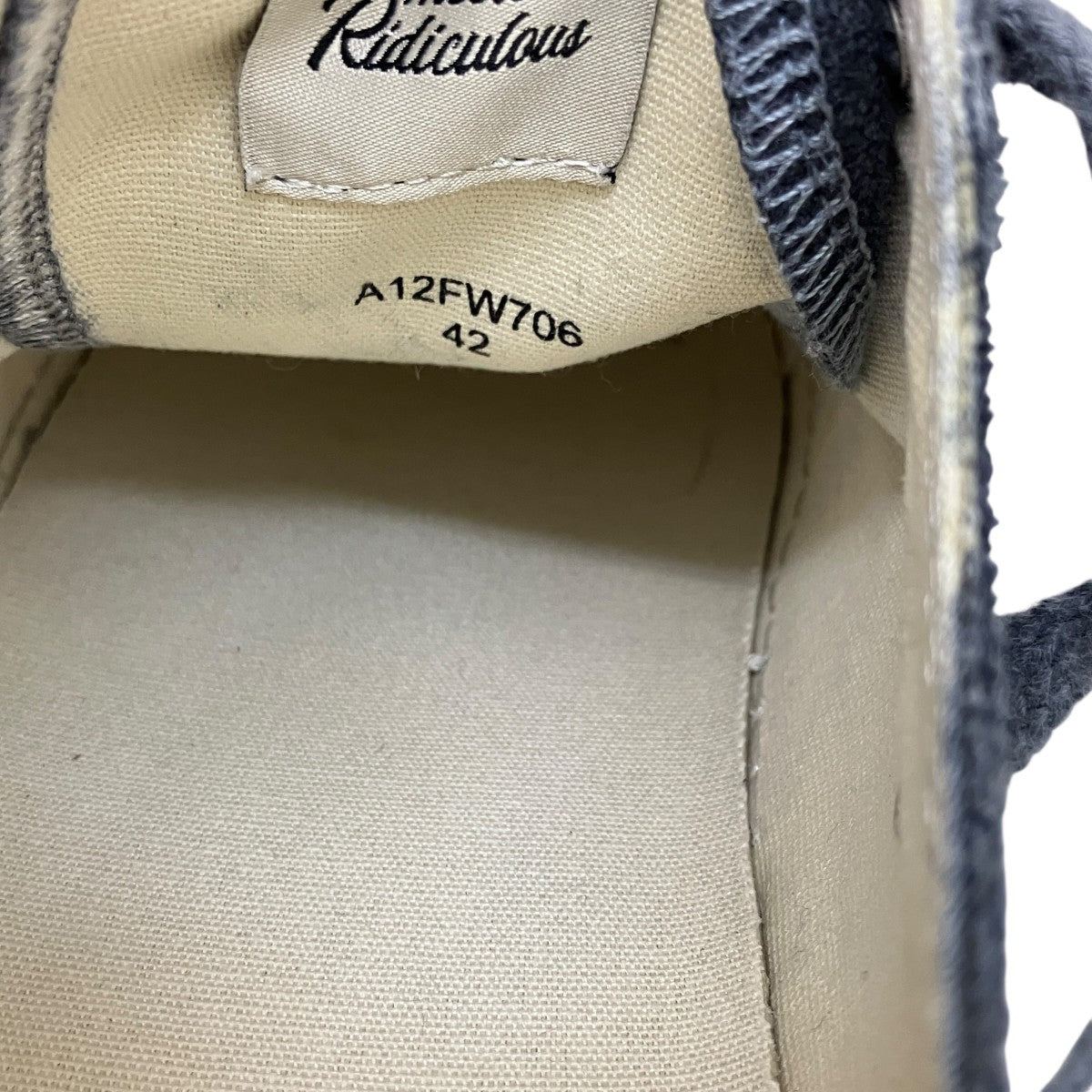 Maison MIHARA YASUHIRO OG Sole Canvas Garment Low-top SneakerスニーカーA12FW706 古着・中古-7枚目のアイテム画像