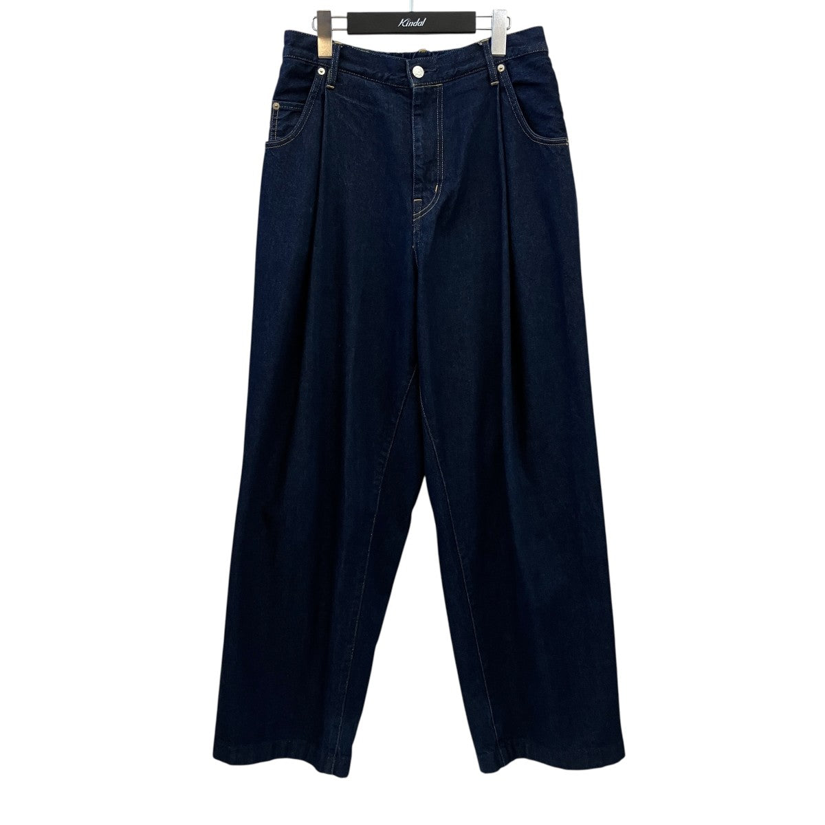 NEON SIGN Wide denim slacks “One wash”デニムパンツN0344OW 古着・中古-1枚目のアイテム画像