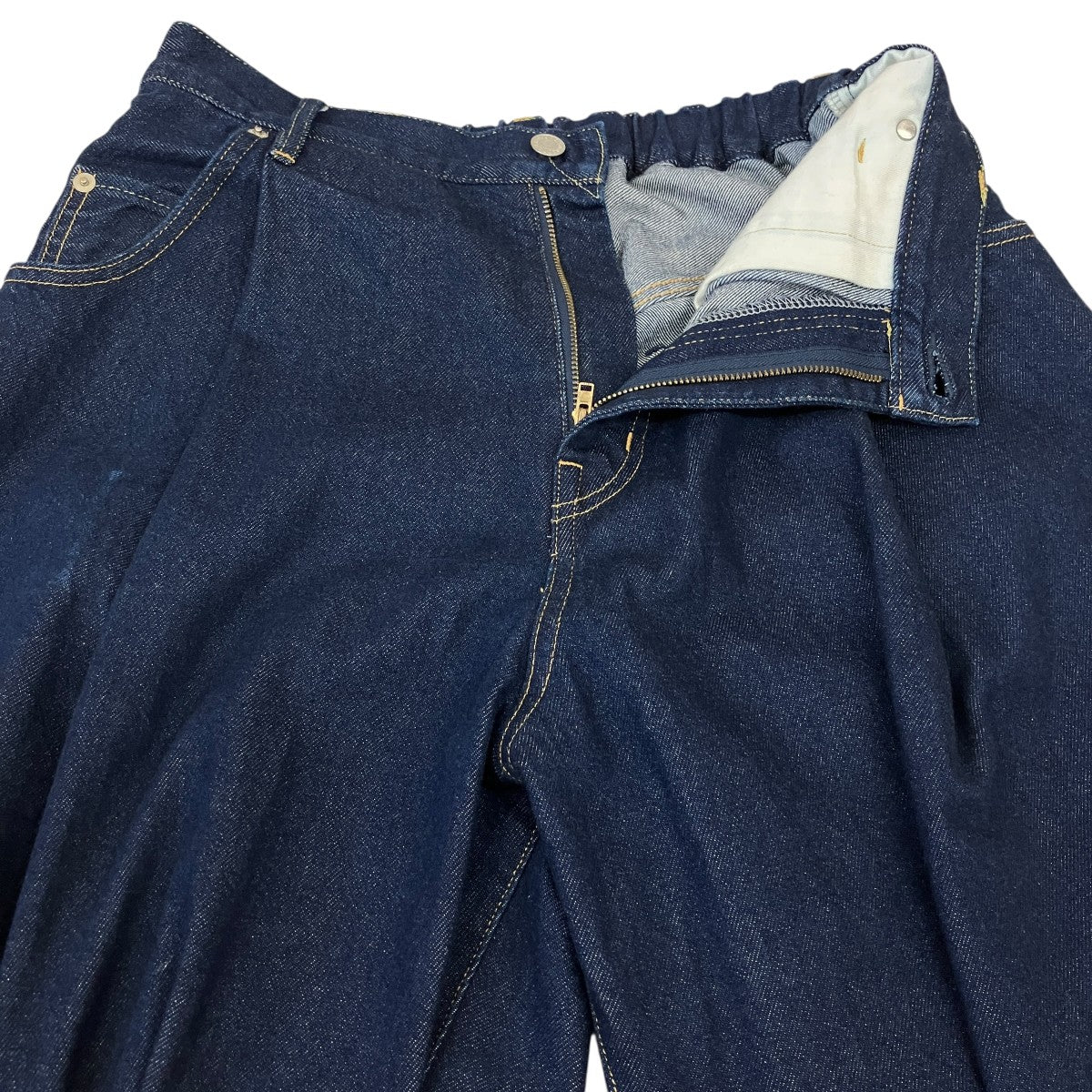NEON SIGN Wide denim slacks “One wash”デニムパンツN0344OW 古着・中古-3枚目のアイテム画像