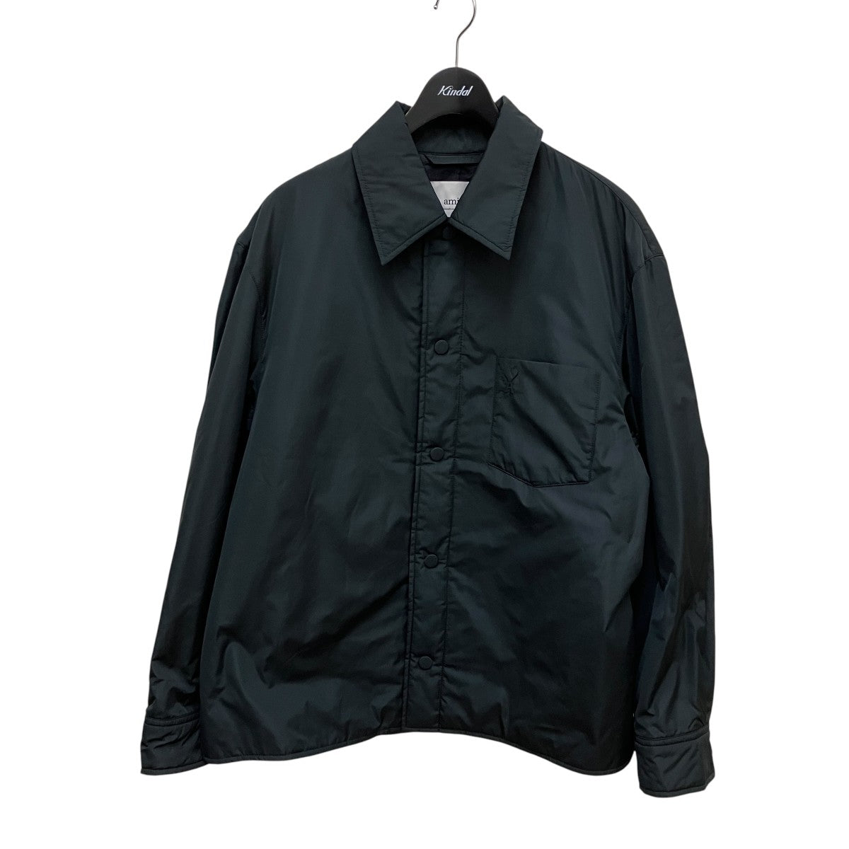 AMI PARIS テクニカルタフタ パデッド オーバーシャツ長袖シャツHJK829 PL0039 古着・中古-1枚目のアイテム画像