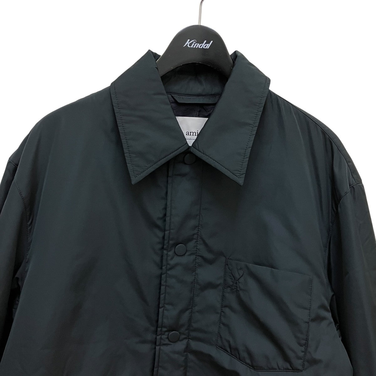 AMI PARIS テクニカルタフタ パデッド オーバーシャツ長袖シャツHJK829 PL0039 古着・中古-2枚目のアイテム画像