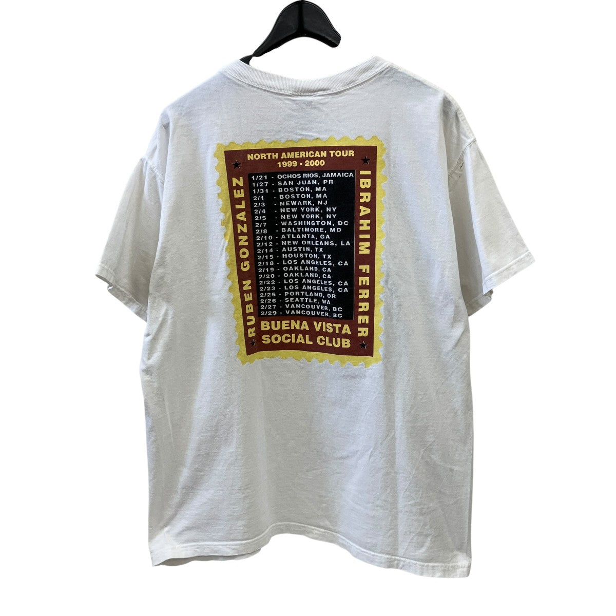 FRUIT OF THE LOOM BUENA VISTA SOCIAL CLUB 00’ｓvintageTシャツ 古着・中古-2枚目のアイテム画像