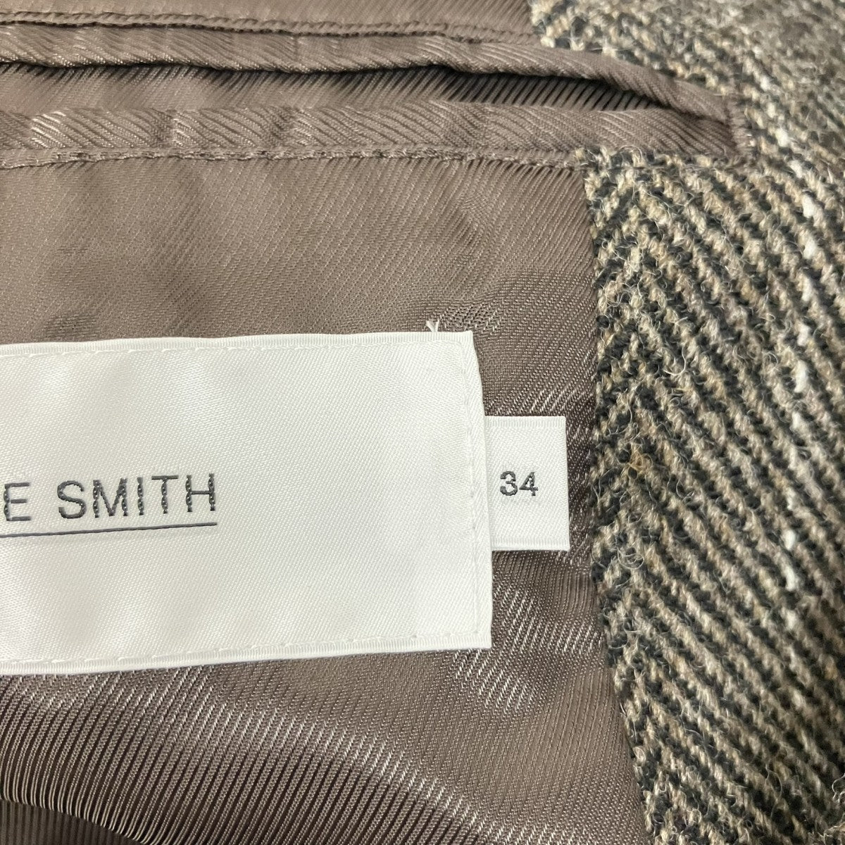 ヘリンボーンツイードコートW CHESTERFIELD COAT