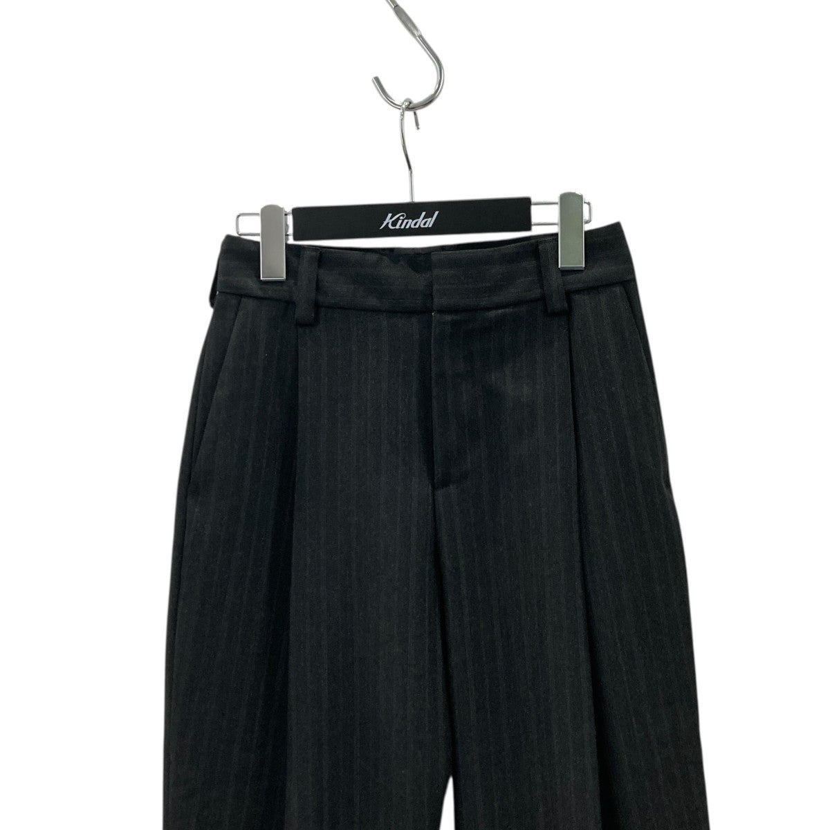 MARGARET HOWELL Lovat morning stripe wool twillストライプパンツ578-0243602 古着・中古-2枚目のアイテム画像