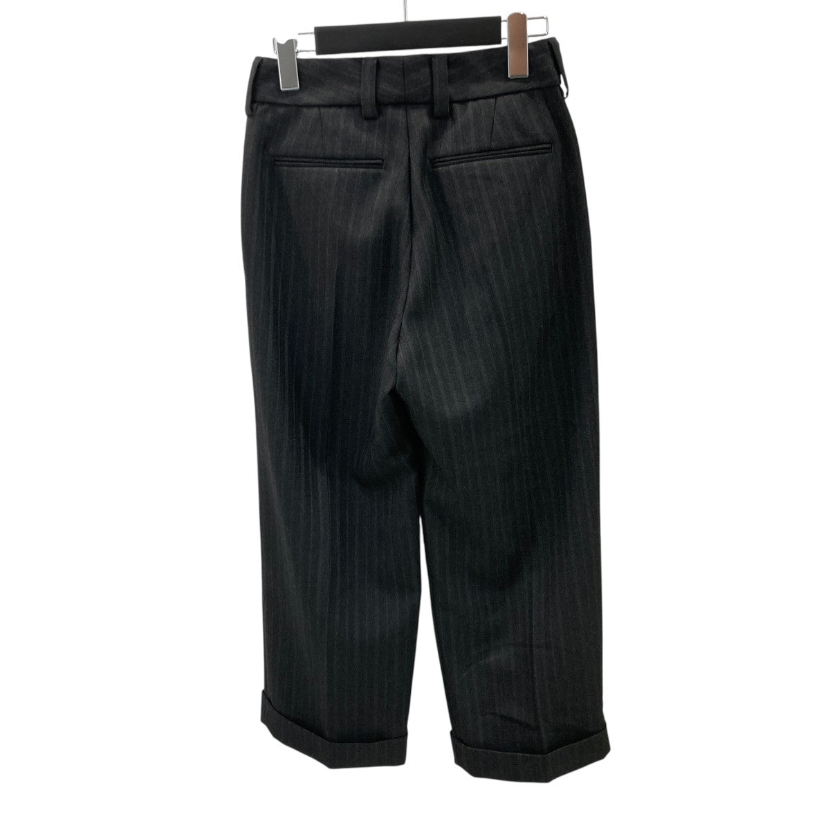 MARGARET HOWELL Lovat morning stripe wool twillストライプパンツ578-0243602 古着・中古-3枚目のアイテム画像