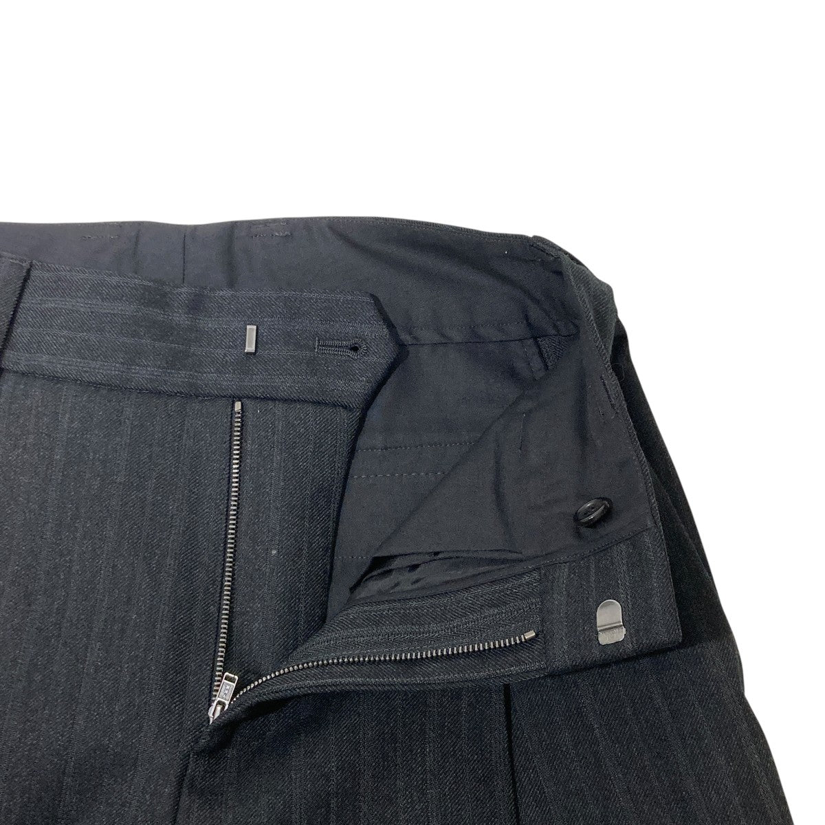 MARGARET HOWELL Lovat morning stripe wool twillストライプパンツ578-0243602 古着・中古-8枚目のアイテム画像
