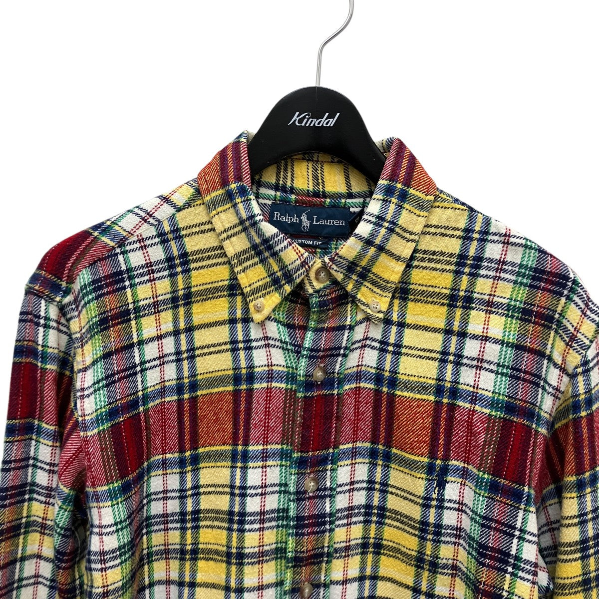 RALPH LAUREN チェック長袖シャツ 古着・中古-2枚目のアイテム画像