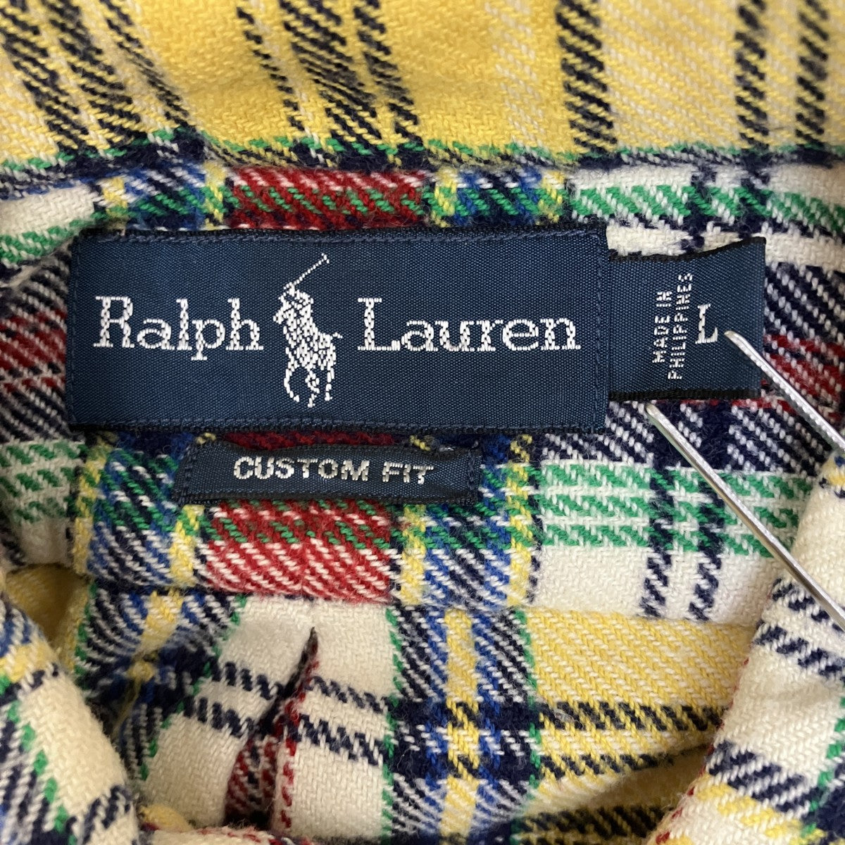 RALPH LAUREN チェック長袖シャツ 古着・中古-5枚目のアイテム画像
