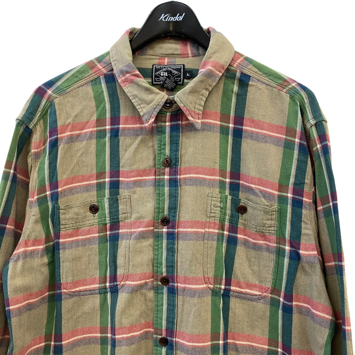 RLX RALPH LAUREN チェックシャツ 古着・中古-3枚目のアイテム画像