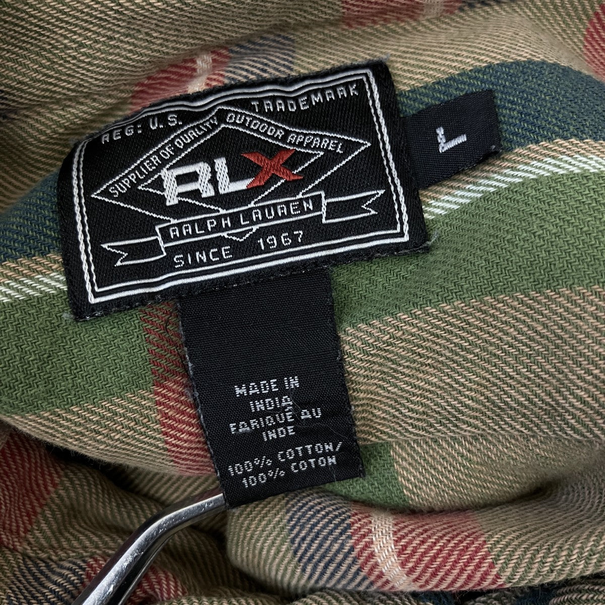 RLX RALPH LAUREN チェックシャツ 古着・中古-5枚目のアイテム画像