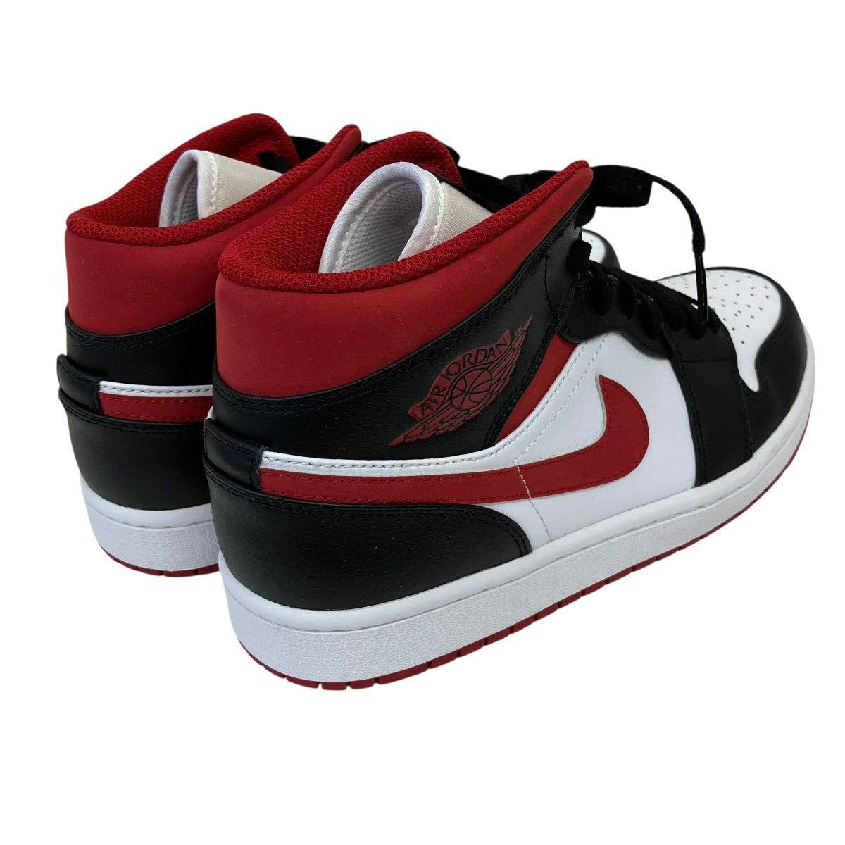NIKE Air Jordan 1 Mid White Gym Red Blackハイカットスニーカー554724-122 古着・中古-3枚目のアイテム画像