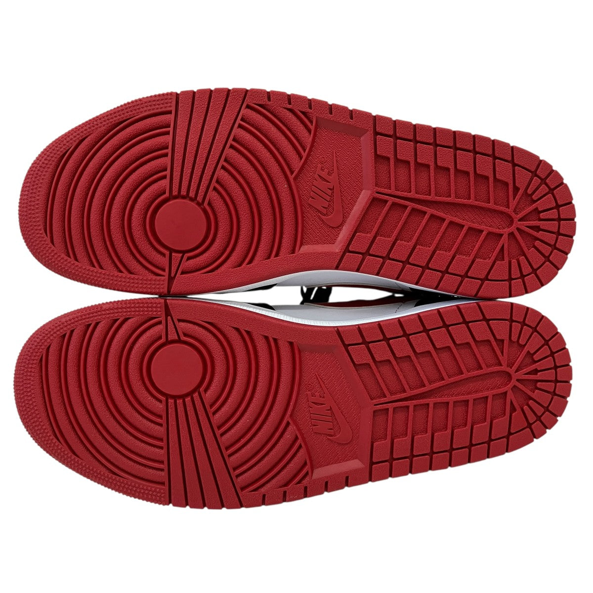 NIKE Air Jordan 1 Mid White Gym Red Blackハイカットスニーカー554724-122 古着・中古-5枚目のアイテム画像