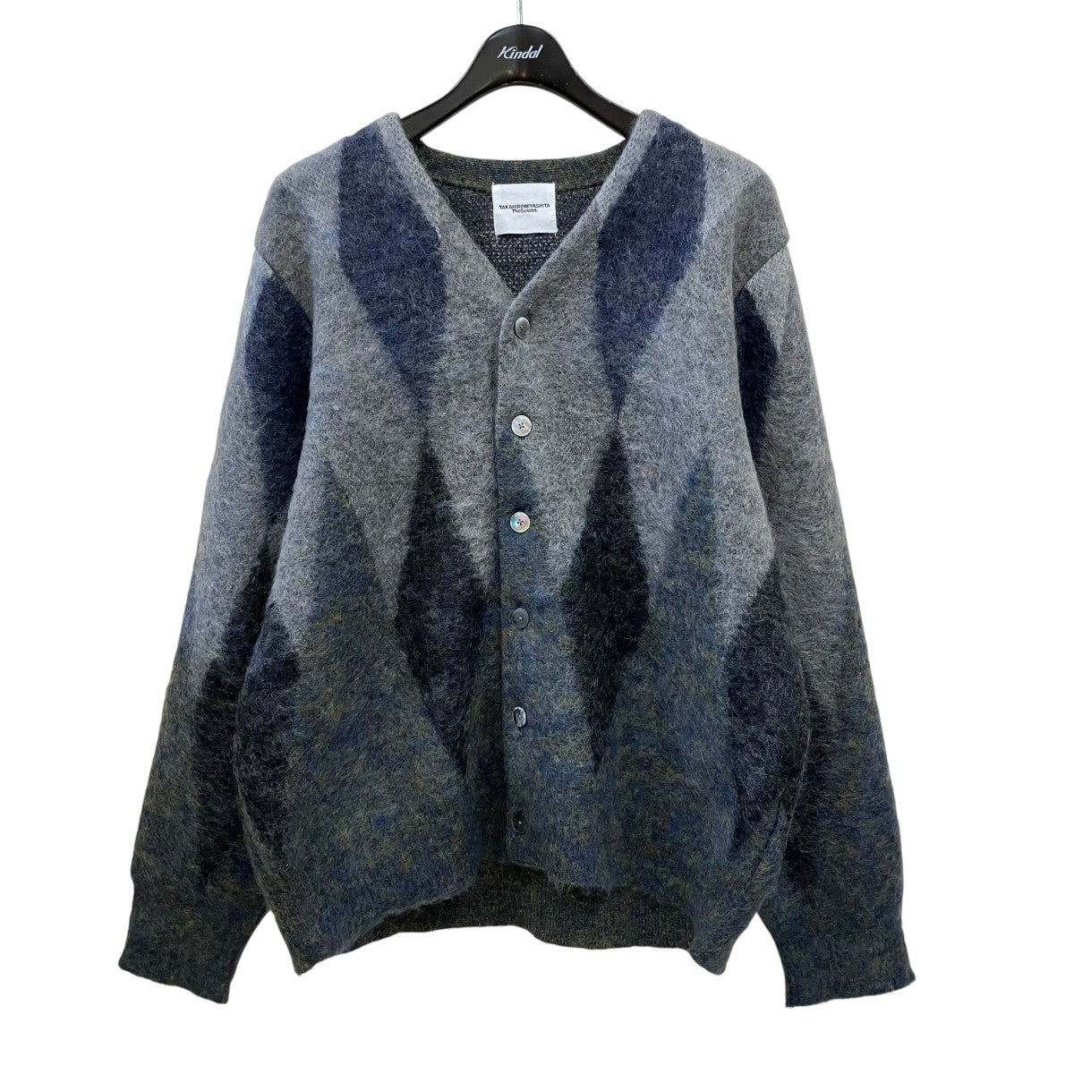 アーガイルカート モヘヤニット カーディガンsk.0019AW25