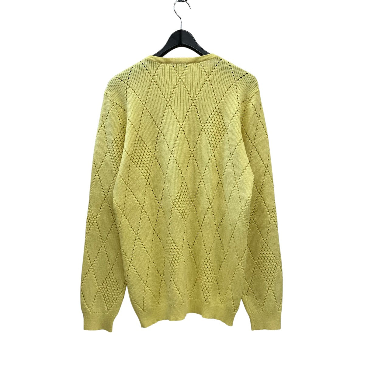 GIANNI VERSACE ダイヤパターンニット 古着・中古-2枚目のアイテム画像