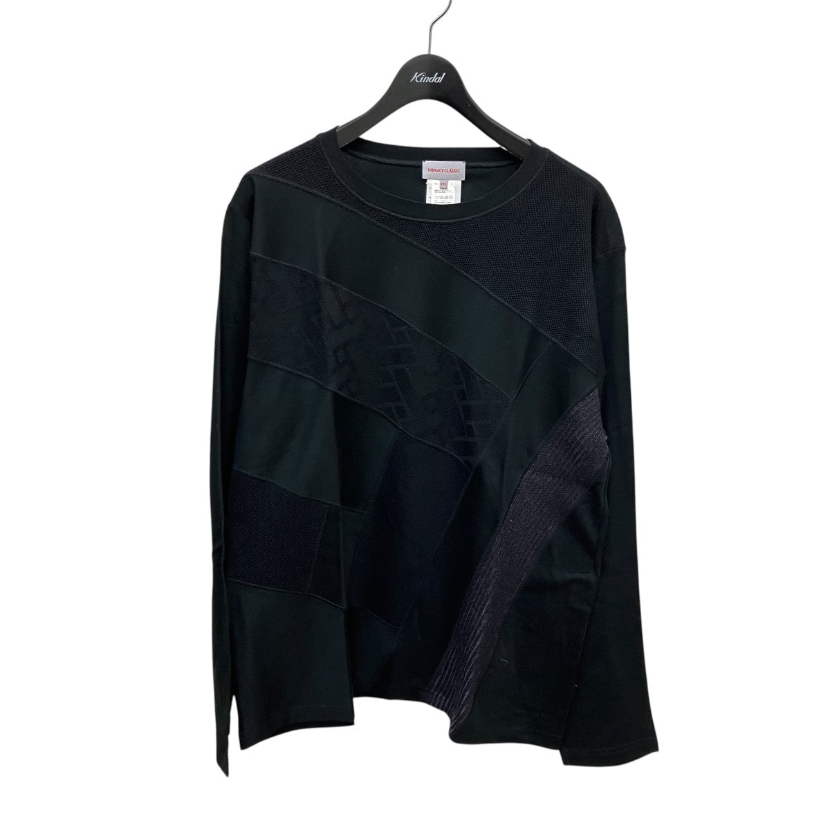 VERSACE CLASSIC(ヴェルサーチェ クラシック) 切替カットソー ブラック