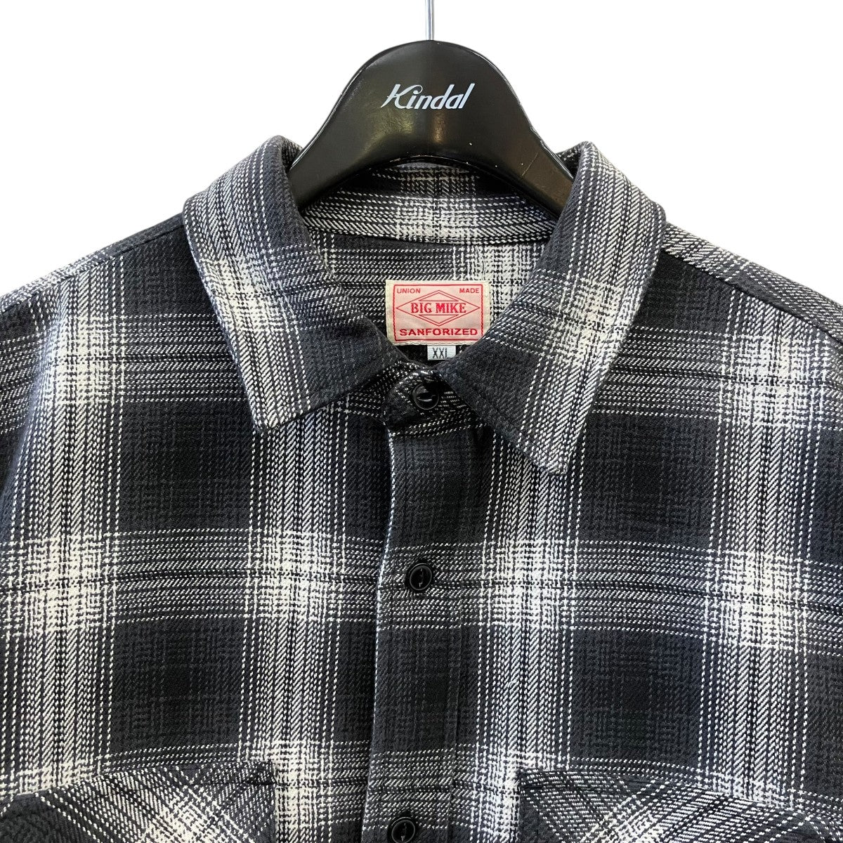 BIG MIKE チェックフランネルシャツ102435200 古着・中古-3枚目のアイテム画像
