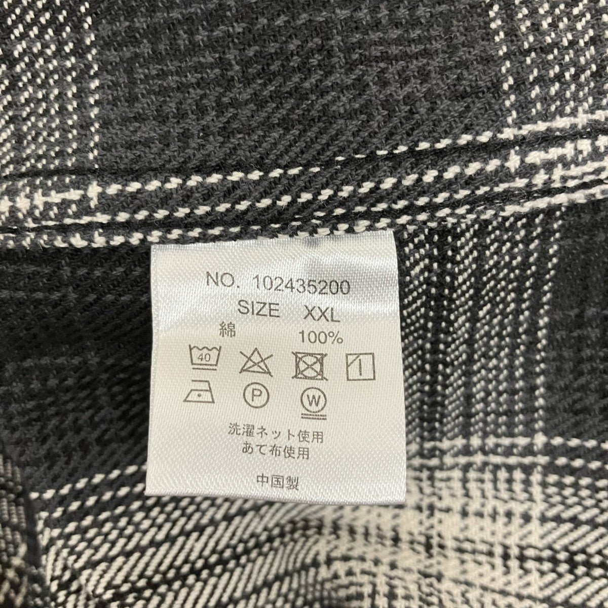 BIG MIKE チェックフランネルシャツ102435200 古着・中古-6枚目のアイテム画像