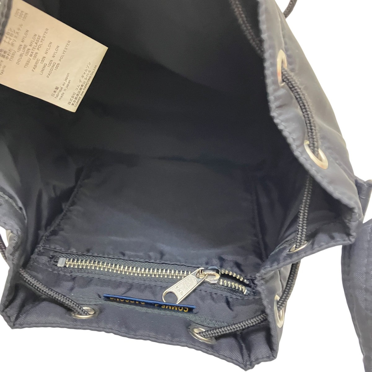 PORTER×COMME des GARCONS 巾着ショルダーバッグLZ-K 201 古着・中古-7枚目のアイテム画像