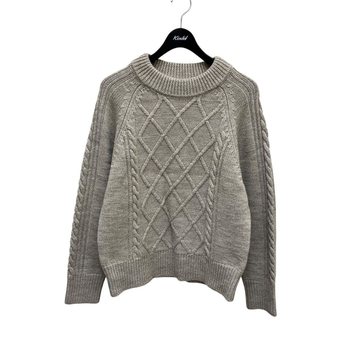 23AWNATURAL WOOLケーブルニット579-3260008