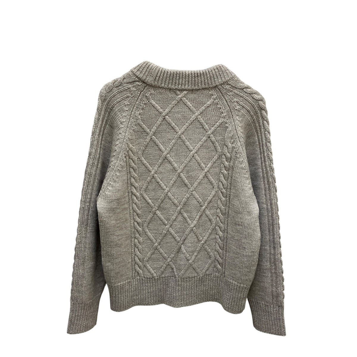 23AWNATURAL WOOLケーブルニット579-3260008