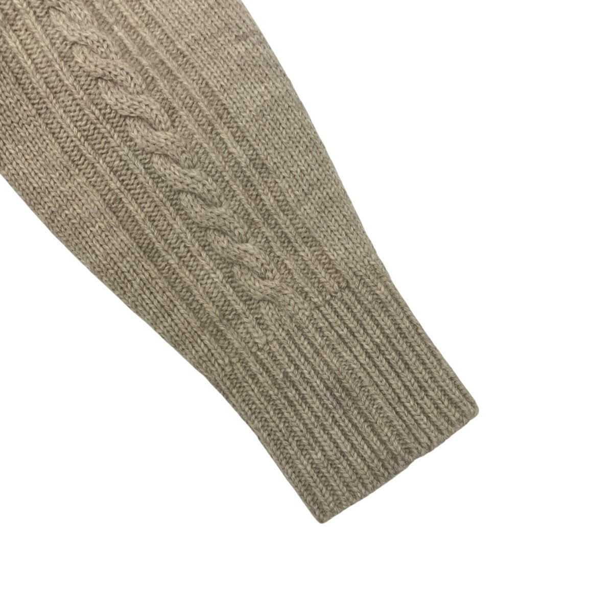 23AWNATURAL WOOLケーブルニット579-3260008