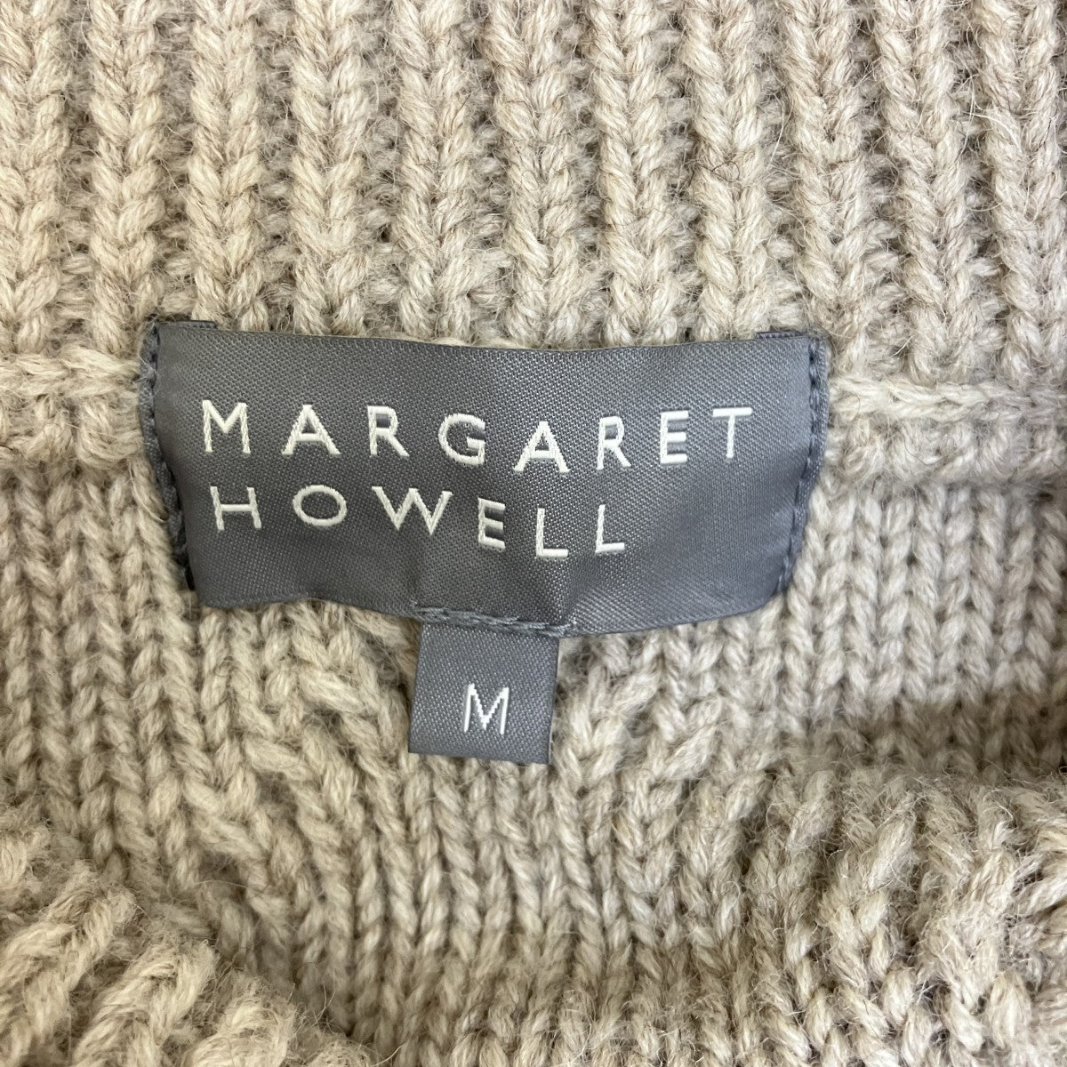 23AWNATURAL WOOLケーブルニット579-3260008