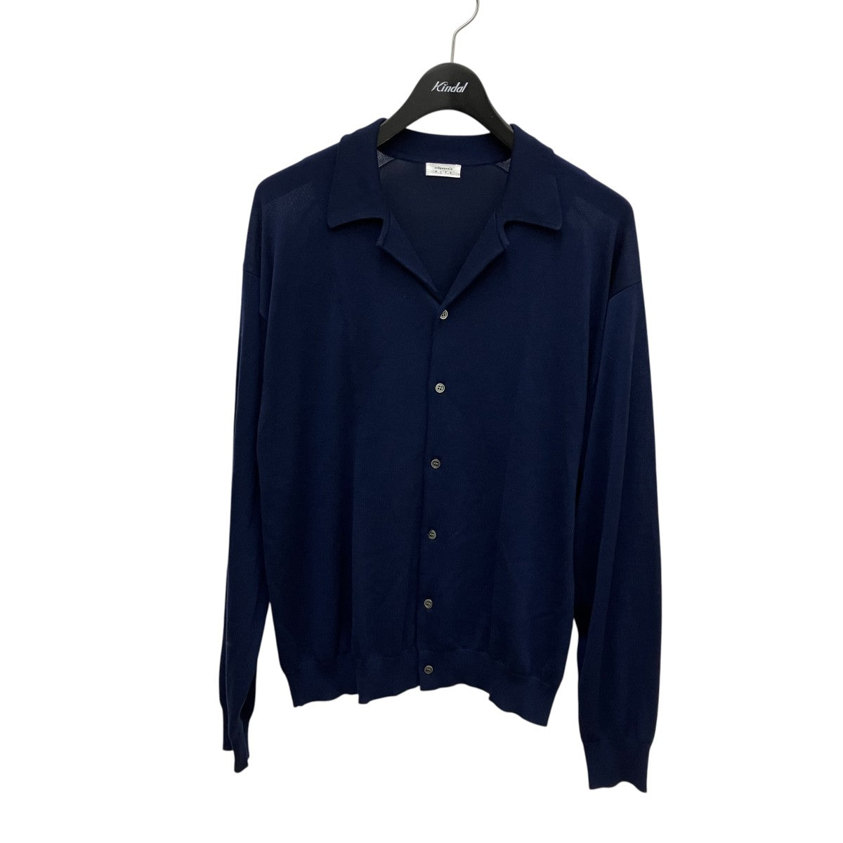 crepuscule Open collar knit shirtシルク混カーディガン2503-046 古着・中古-1枚目のアイテム画像
