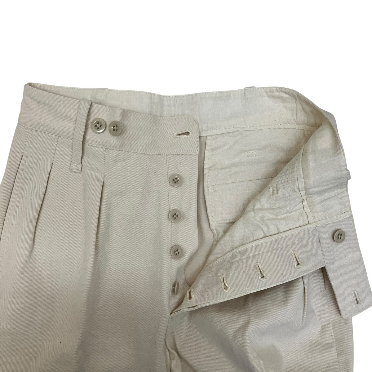 SCYEBASICS ブラッシュドコットンギャバジンパンツ5221-83557 古着・中古-3枚目のアイテム画像