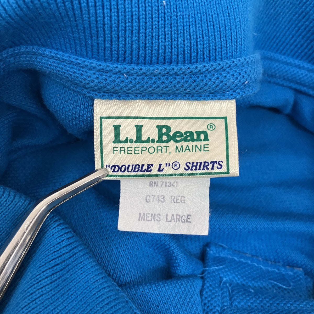 L．L．Bean 90’s Double L shirtポロシャツ 古着・中古-5枚目のアイテム画像