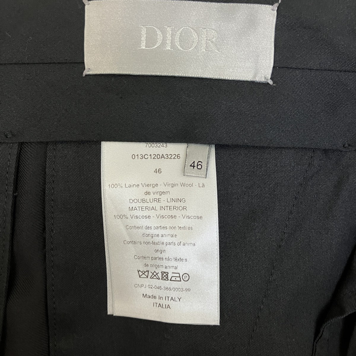 Dior Homme スラックス013C120A3226 古着・中古-6枚目のアイテム画像