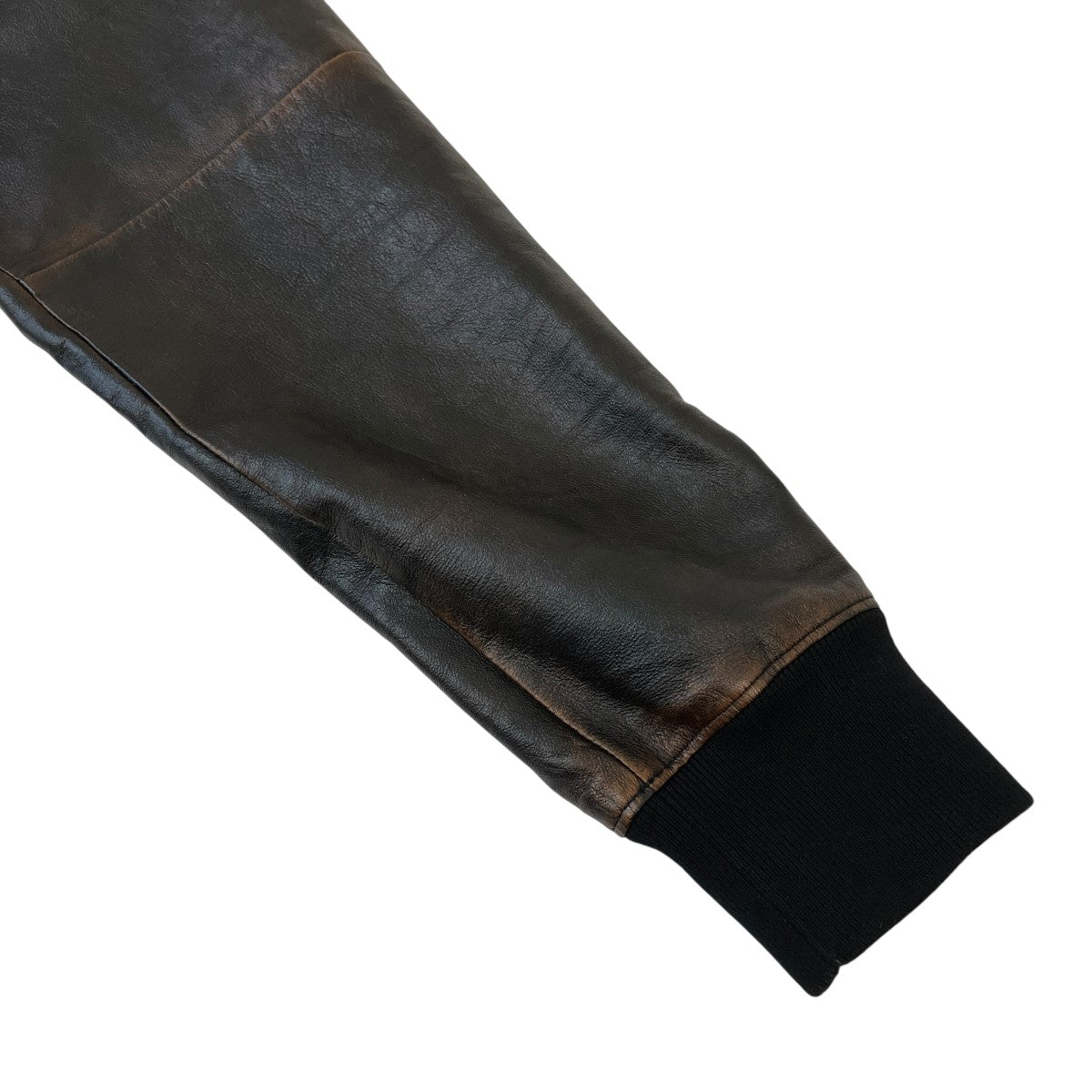 PRADA ナッパレザー フーディーレザープルオーバーパーカーUPW549 S000 古着・中古-4枚目のアイテム画像
