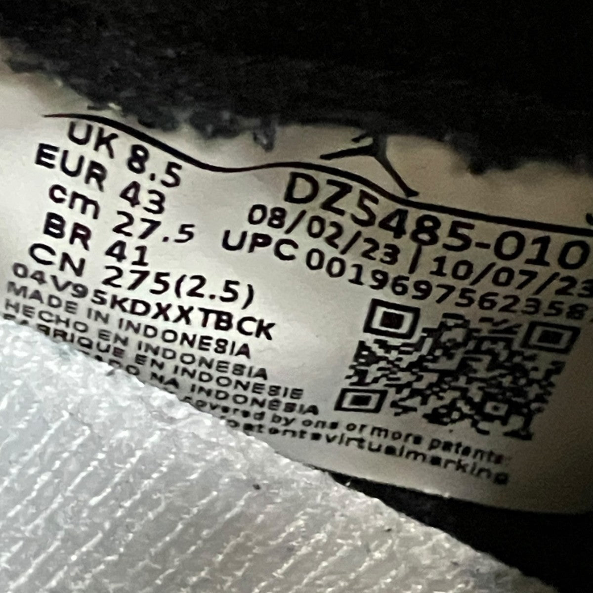 NIKE Air Jordan 1 Retro High OG Black WhiteスニーカーDZ5485-010 古着・中古-7枚目のアイテム画像