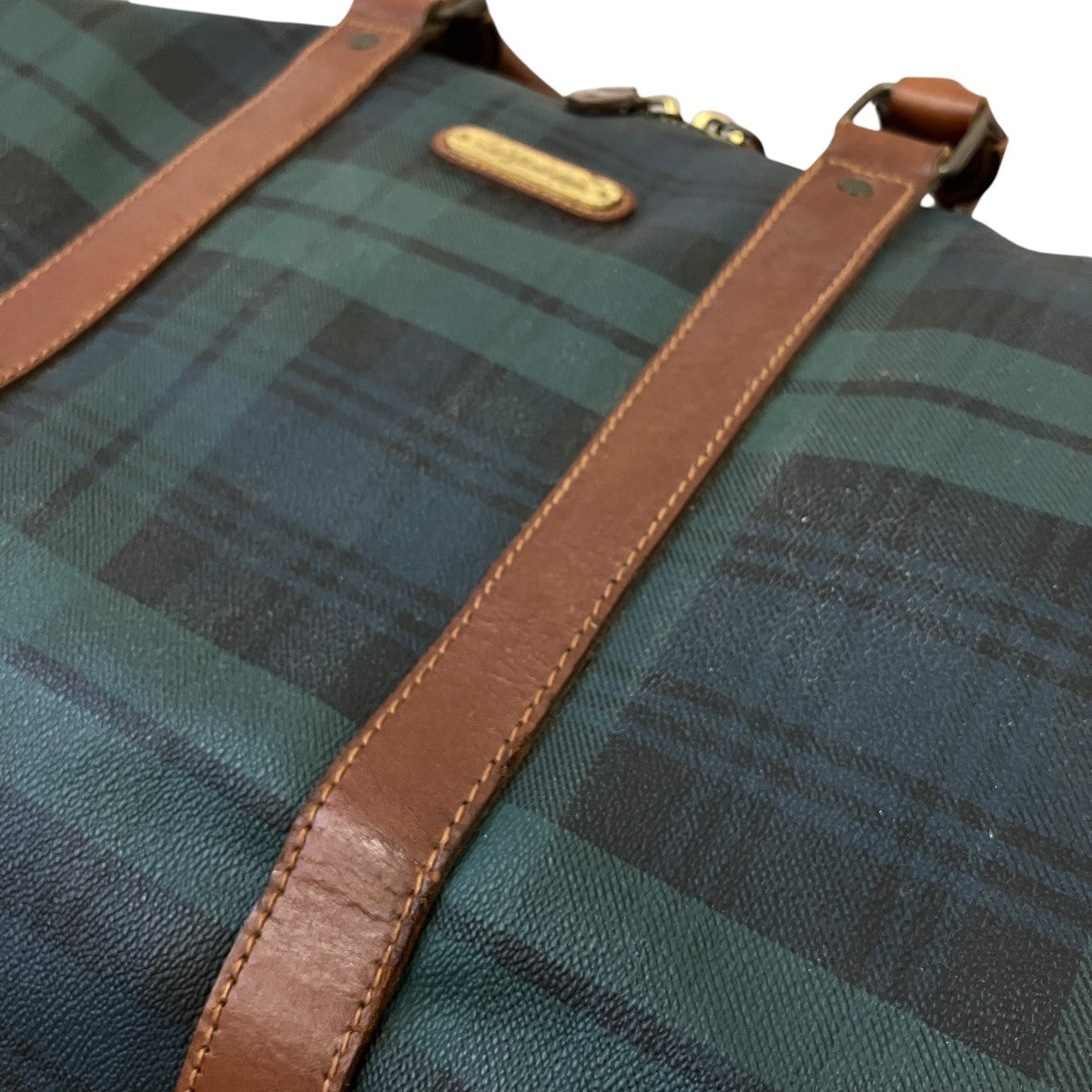 POLO RALPH LAUREN チェックボストンバッグ 古着・中古-7枚目のアイテム画像